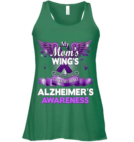 Image of Alzheimer s Awareness Products Mom s Wings Cover My Heart T Shirt