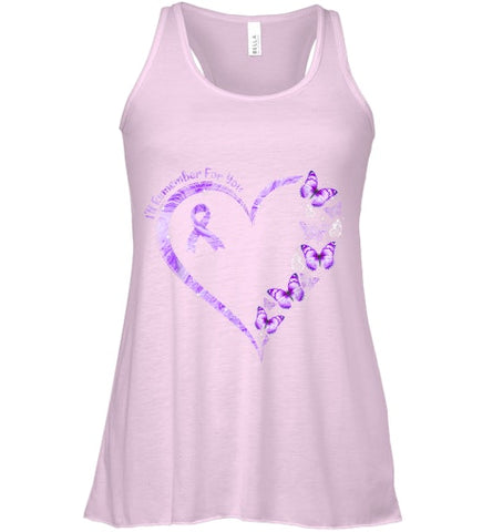 Image of I ll Remember For You Purple Butterfly Alzheimer s Awareness T Shirt