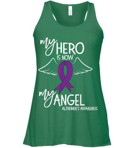 My Hero is now my Angel Alzheimers Awareness T Shirt T shirt T Shirt