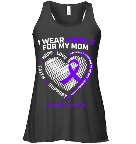 Image of Purple Alzheimers Awareness Products Mom Gifts Men Women T Shirt