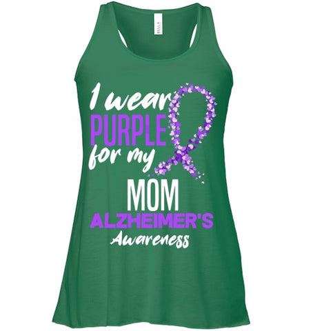 Image of I Wear Purple For My Mom Dementia Alzheimer s Awareness T Shirt