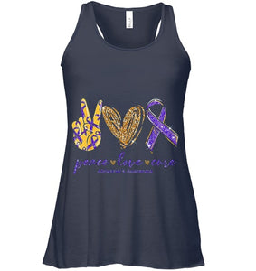 Peace Love Cure Alzheimer s Awareness T Shirt