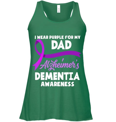 Image of I Wear Purple For My Dad Alzheimer s Dementia Awareness T Shirt