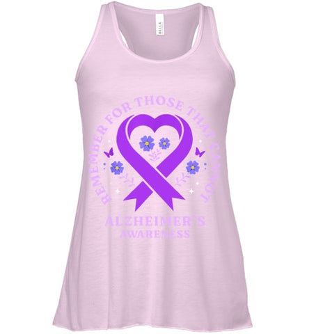 Image of Remember For Those That Cannot Alzheimer s Awareness Ribbon T Shirt