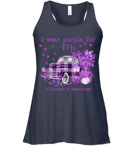 I Wear Purple Pumpkin Truck For Me Alzheimer's Awareness