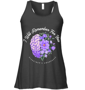 Alzheimer s Awareness I Will Remember For You Brain T Shirt