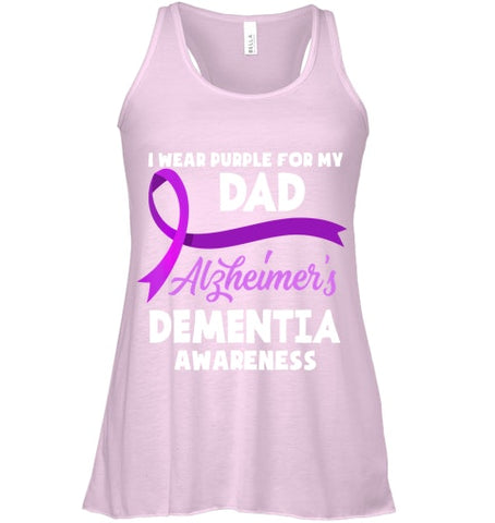 Image of I Wear Purple For My Dad Alzheimer s Dementia Awareness T Shirt