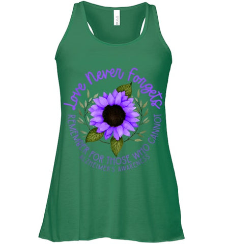 Image of Alzheimer Awareness Tee for Men and Women Purple sunflower T Shirt