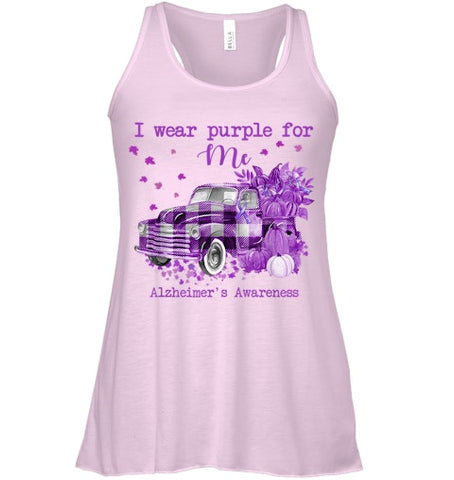 Image of I Wear Purple Pumpkin Truck For Me Alzheimer's Awareness