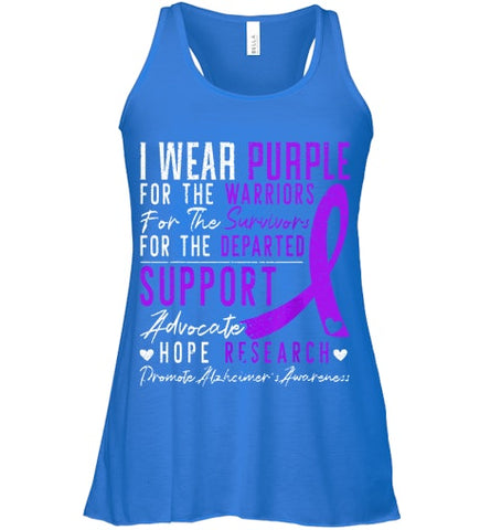 Image of I Wear Purple Alzheimer s Awareness Dementia Disease T Shirt