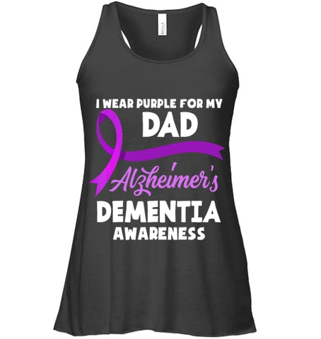 Image of I Wear Purple For My Dad Alzheimer s Dementia Awareness T Shirt