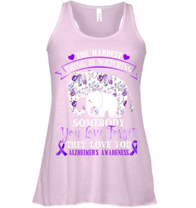 Alzheimer Purple Floral Pansy Dementia Alzheimer s Awareness T Shirt (1)