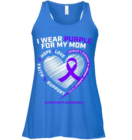 Image of Purple Alzheimers Awareness Products Mom Gifts Men Women T Shirt