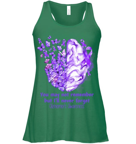 Image of Alzheimer s awareness, Dementia gift, Purple Butterfiles T Shirt