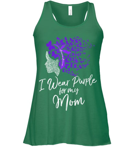 Image of I Wear Purple For My Mom Shirt Alzheimer s Awareness Gift