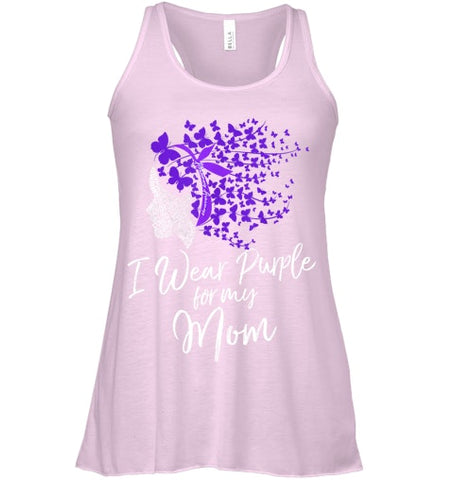 Image of I Wear Purple For My Mom Shirt Alzheimer s Awareness Gift