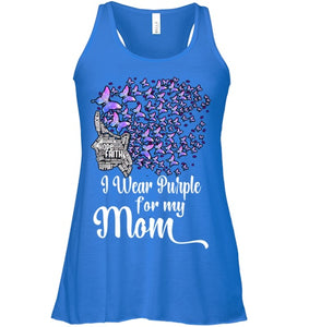 I Wear Purple For My Mom Alzheimers T Shirt