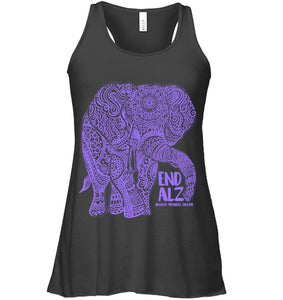 Purple Elephant Alzheimer Awareness Apparel & gifts, END ALZ T Shirt