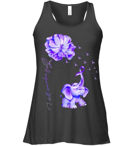 Image of I ll Remember For You Purple Elephant Alzheimer s Awareness T Shirt