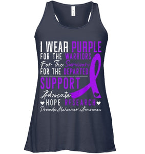 I Wear Purple Alzheimer s Awareness Dementia Disease T Shirt