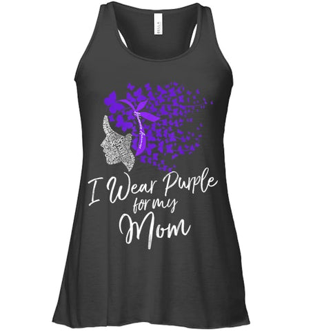 Image of I Wear Purple For My Mom Shirt Alzheimer s Awareness Gift