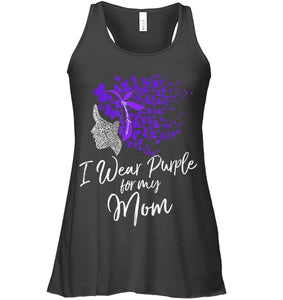 I Wear Purple For My Mom Shirt Alzheimer s Awareness Gift