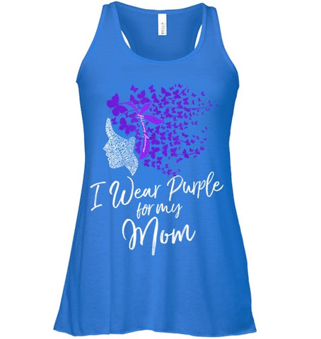 Image of I Wear Purple For My Mom Shirt Alzheimer s Awareness Gift