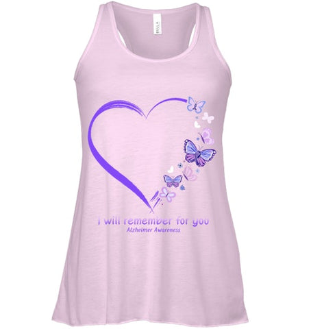 Image of I Will Remember For You Butterfly Alzheimer s Awareness T Shirt