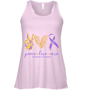 Peace Love Cure Alzheimer s Awareness T Shirt