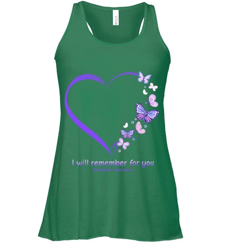 Image of I Will Remember For You Butterfly Alzheimer s Awareness T Shirt