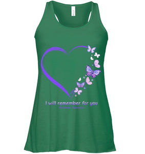 I Will Remember For You Butterfly Alzheimer s Awareness T Shirt