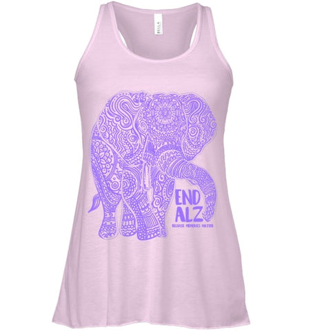 Image of Purple Elephant Alzheimer Awareness Apparel & gifts, END ALZ T Shirt