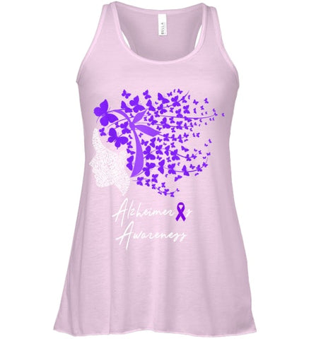 Image of Alzheimer s Awareness Shirt Alzheimers Purple Butterflies T Shirt