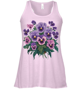 Purple Floral Pansy Dementia Alzheimer's Awareness