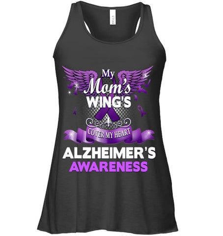 Image of Alzheimer s Awareness Products Mom s Wings Cover My Heart T Shirt