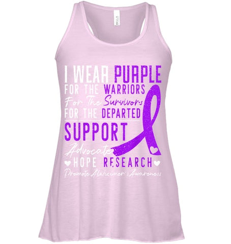 Image of I Wear Purple Alzheimer s Awareness Dementia Disease T Shirt