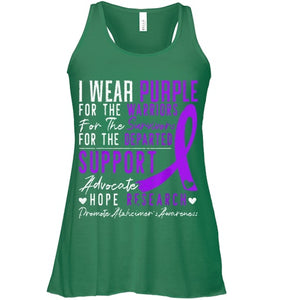 I Wear Purple Alzheimer s Awareness Dementia Disease T Shirt