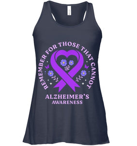 Remember For Those That Cannot Alzheimer s Awareness Ribbon T Shirt