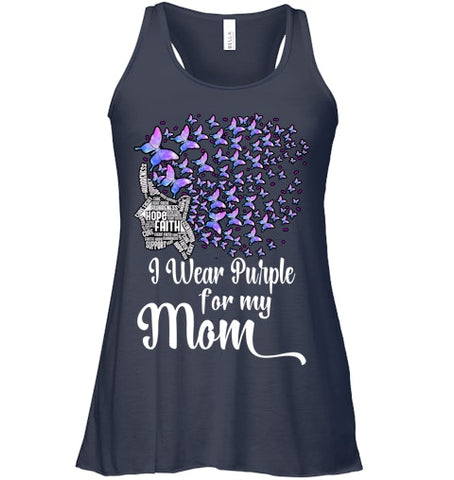 Image of I Wear Purple For My Mom Alzheimers T Shirt