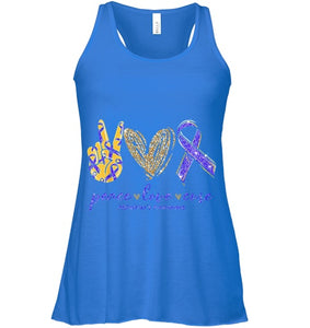 Peace Love Cure Alzheimer s Awareness T Shirt