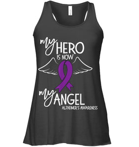 My Hero is now my Angel Alzheimers Awareness T Shirt T shirt T Shirt