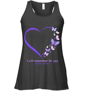 I Will Remember For You Butterfly Alzheimer s Awareness T Shirt