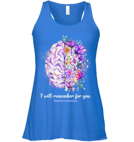 Image of I Will Remember For You Brain Alzheimer s Awareness T Shirt