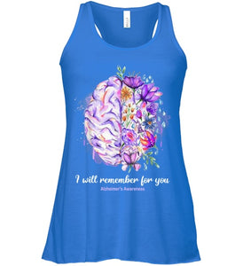 I Will Remember For You Brain Alzheimer s Awareness T Shirt