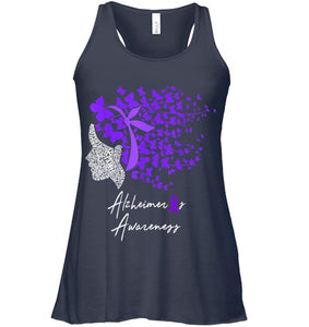 Alzheimer s Awareness Shirt Alzheimers Purple Butterflies T Shirt