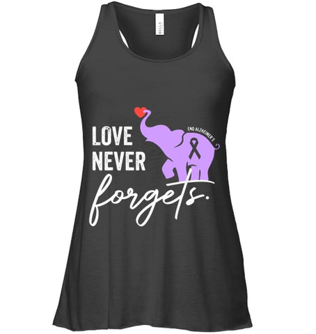 Image of End Alzheimers Shirt Love Never Forgets Alzheimers Awareness T Shirt