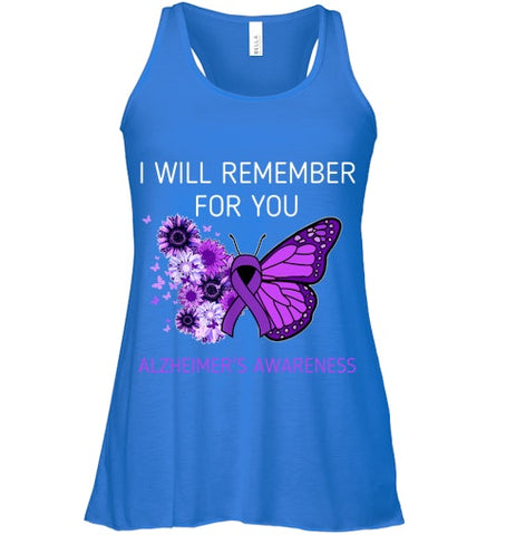 Image of Alzheimer s Awareness I Will Remember you Butterfly Women T Shirt