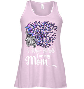 I Wear Purple For My Mom Alzheimers T Shirt