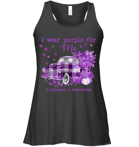 Image of I Wear Purple Pumpkin Truck For Me Alzheimer's Awareness