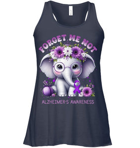 Forget Me Not Alzheimer's Awareness Purple Elephant Flowers